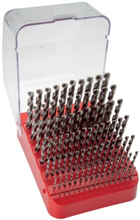 Exemplary representation: Twist drill set (HSS-G) in workshop stand