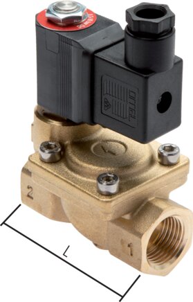 Exemplary representation: 2/2-directional solenoid valve (G 3/8" - G 2")