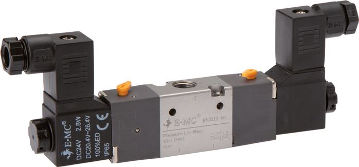 Exemplary representation: 3/2-way solenoid pulse valve